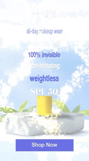 Example AppLovin ad, sunscreen brand
